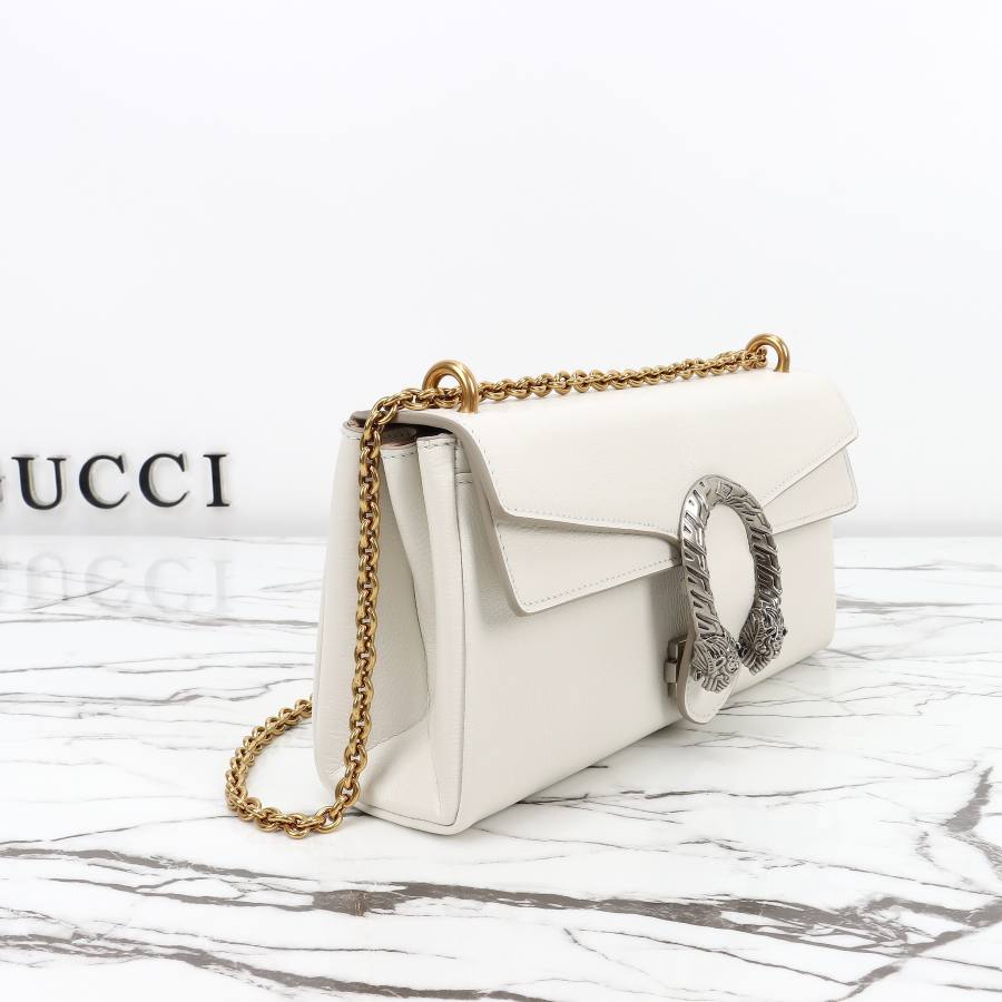 RP 3295000 Gucci Dionysus White Leather 28x14x7 874735 F77F