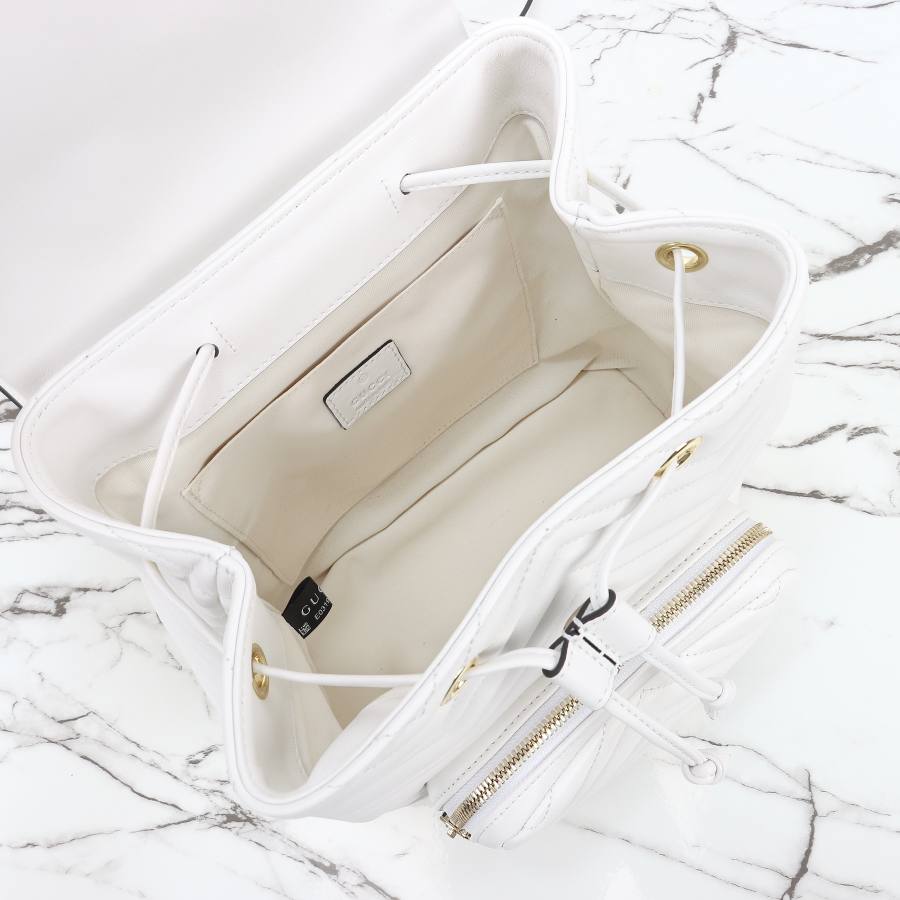 RP 3322000 Gucci Ophidia White Leather 24x25x14 861878 DFDA