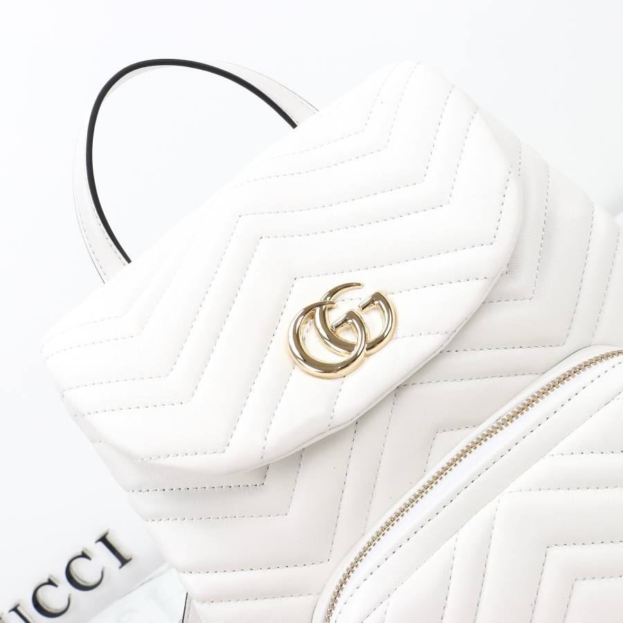RP 3322000 Gucci Ophidia White Leather 24x25x14 861878 DFDA