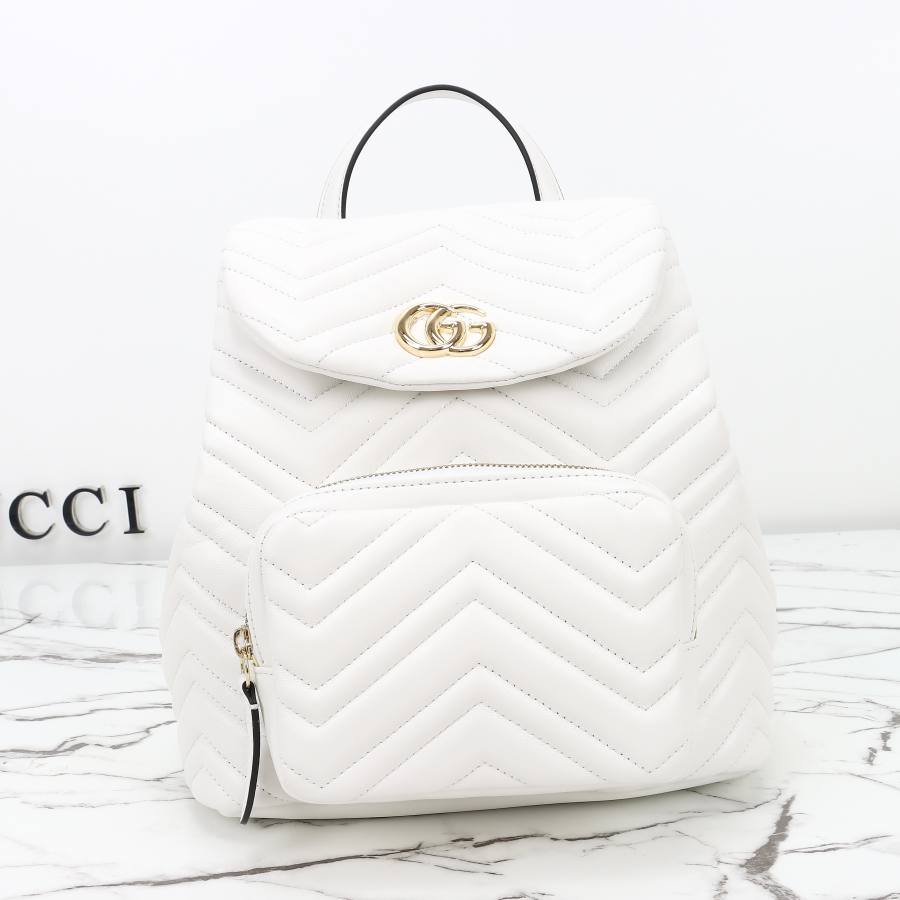 RP 3322000 Gucci Ophidia White Leather 24x25x14 861878 DFDA