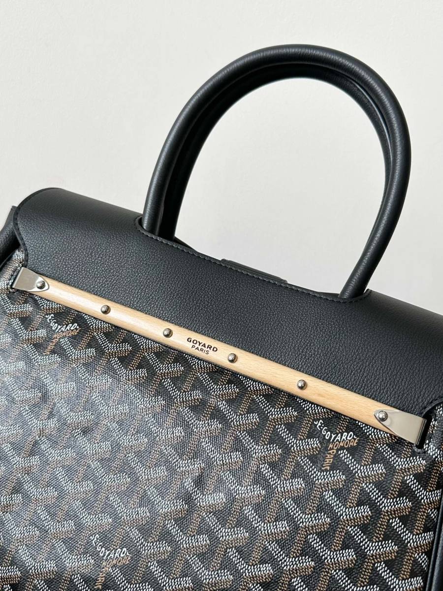 RP 3700000 Goyard Saïgon VIC Tote Black Tote FA8B