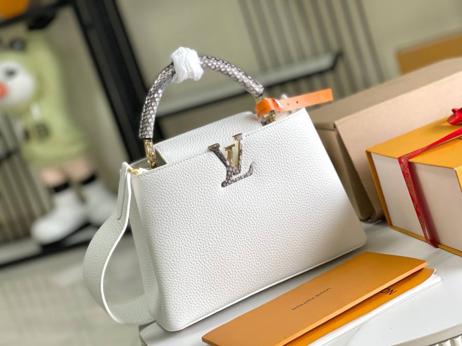 Louis Vuitton Capucines BB N98478 White 577E