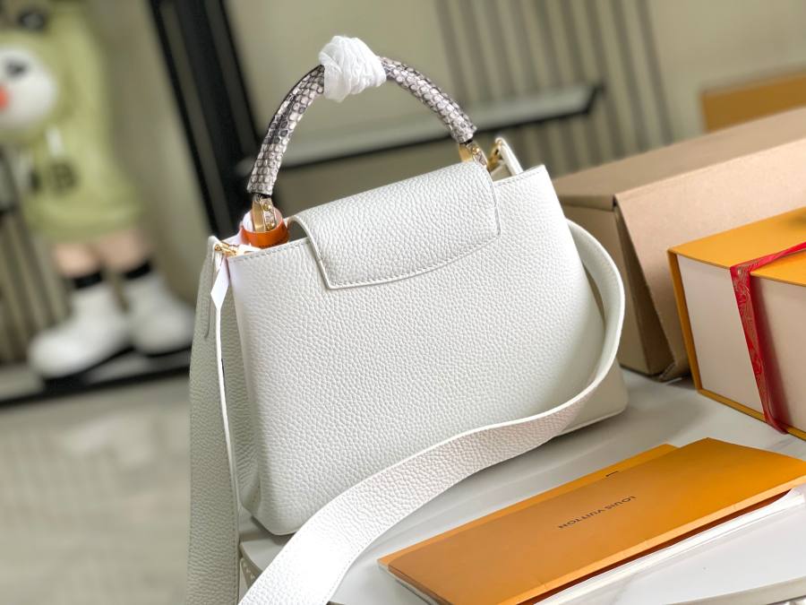 Louis Vuitton Capucines BB N98478 White 577E