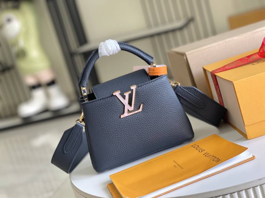 Louis Vuitton Capucines Blue A52B