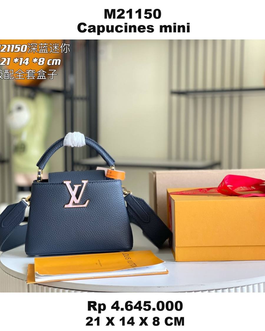 Louis Vuitton Capucines Blue A52B