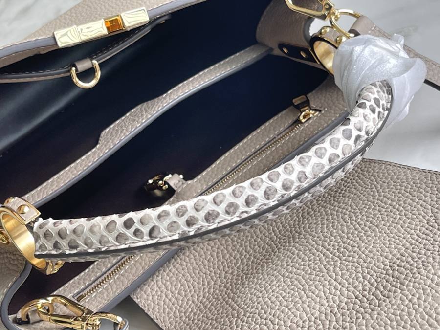 Louis Vuitton Capucines Elephant Grey C4B5