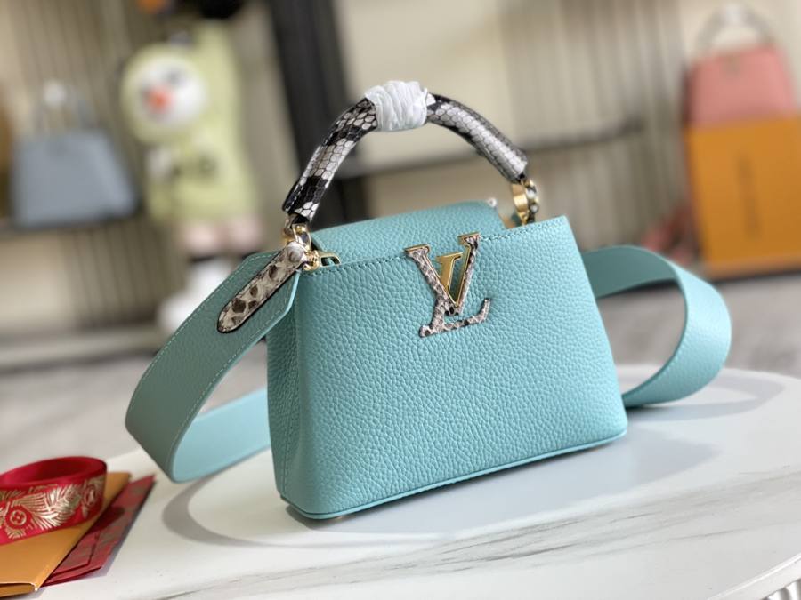 Louis Vuitton Capucines Ice Blue C8E7