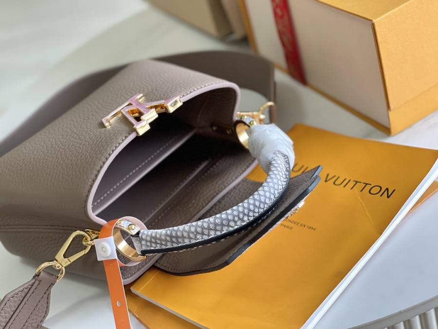 Louis Vuitton Capucines Mini Elephant Grey 725E