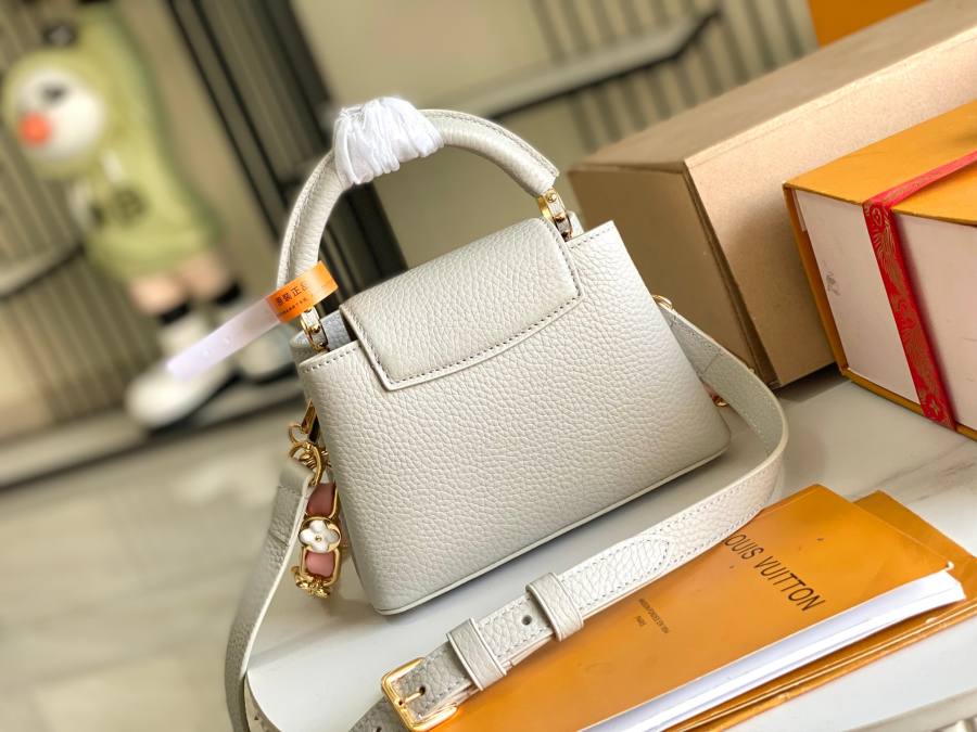 Louis Vuitton Capucines Mist Grey CB42