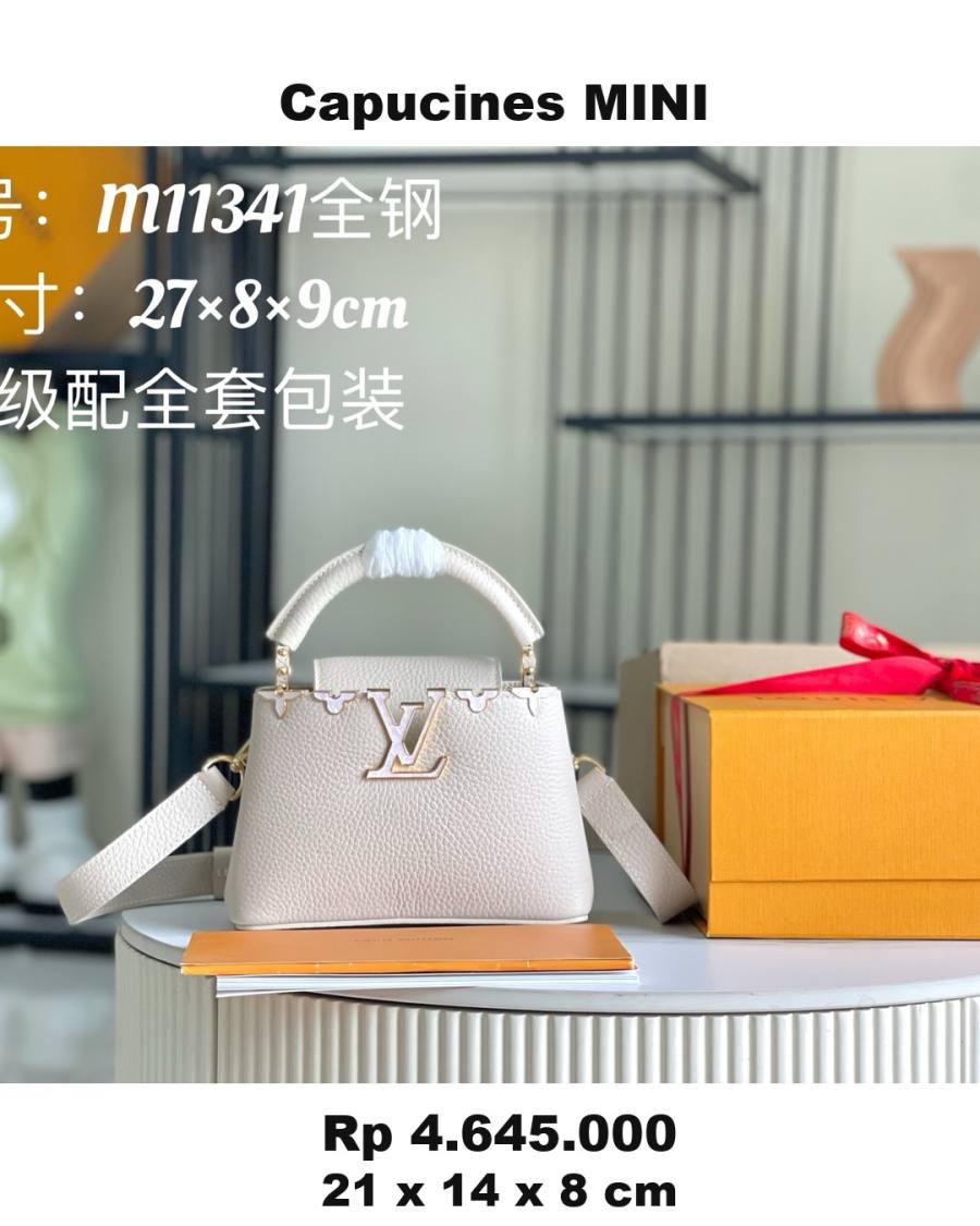 Louis Vuitton Capucines White 2AF8