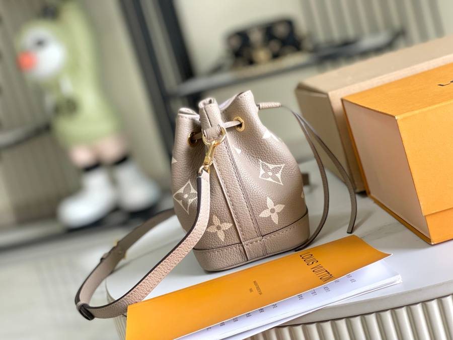 Louis Vuitton Nano Noé M46291 13 x 16 x 10 Elephant Grey 35DD