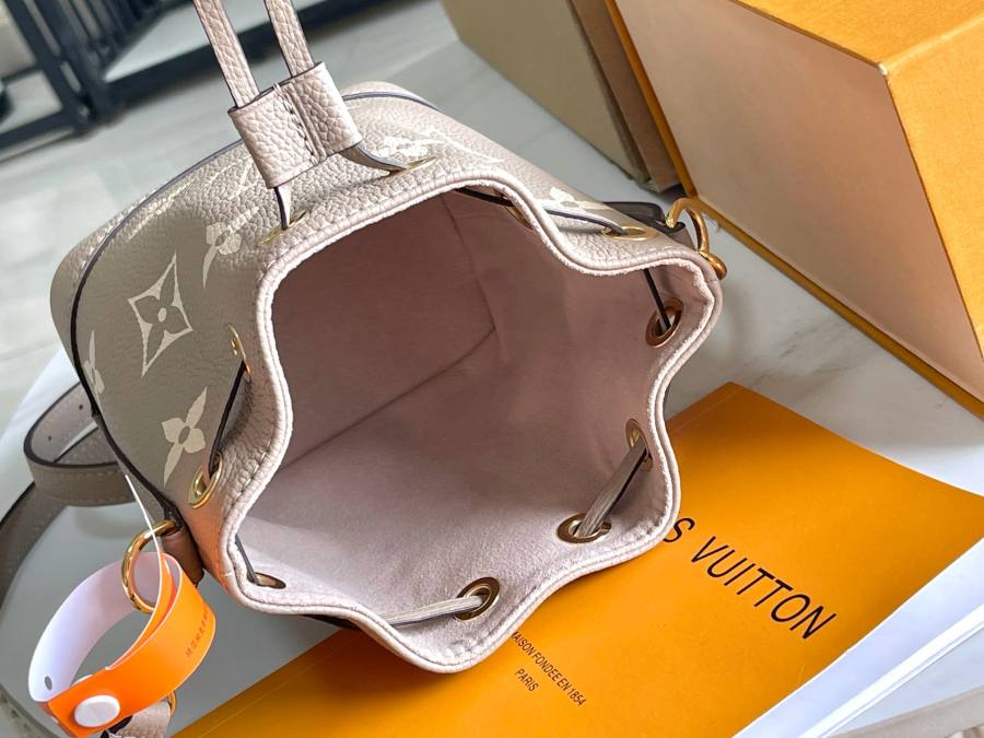 Louis Vuitton Nano Noé M46291 13 x 16 x 10 Elephant Grey 35DD