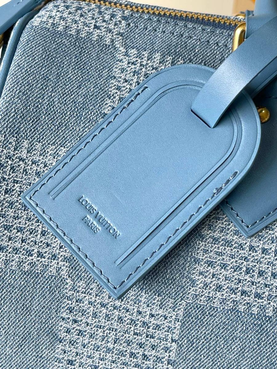 Louis Vuitton Speedy 30 Bandouliere M00203 30 x 21 x 17 Denim 91B8