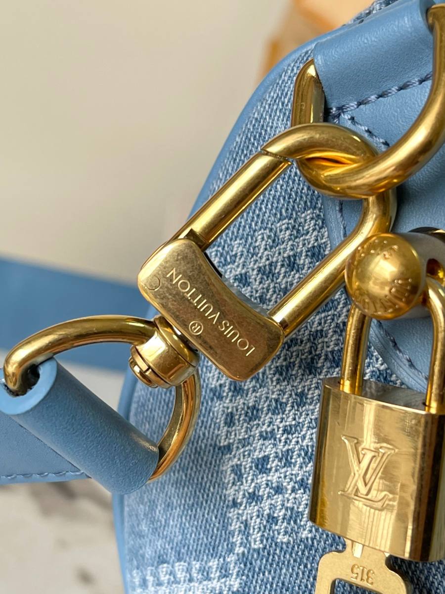 Louis Vuitton Speedy 30 Bandouliere M00203 30 x 21 x 17 Denim 91B8
