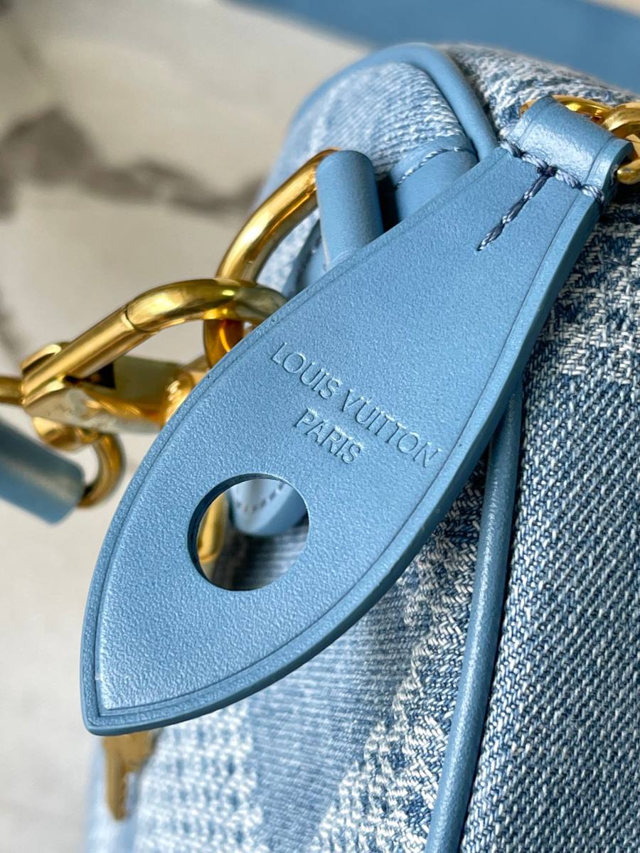 Louis Vuitton Speedy 30 Bandouliere M00203 30 x 21 x 17 Denim 91B8