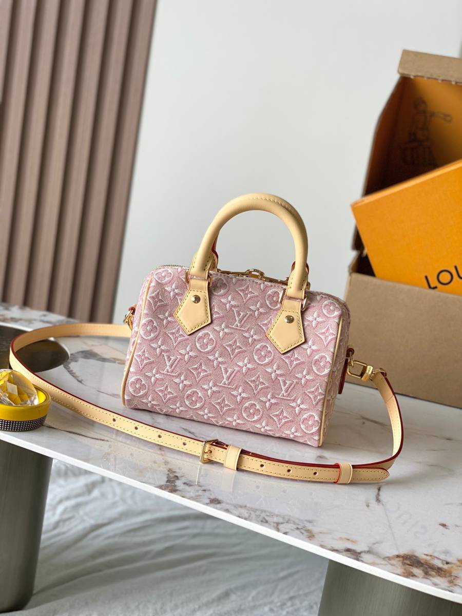 Louis Vuitton Speedy Bandouliere 20 2A039 20.5 x 1 801E