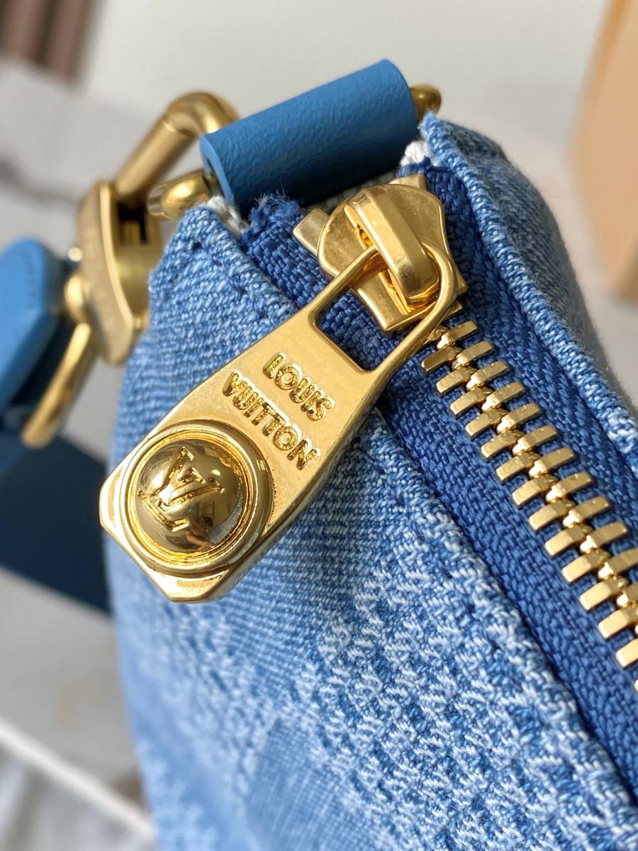 Louis Vuitton Speedy M00204 Denim E774