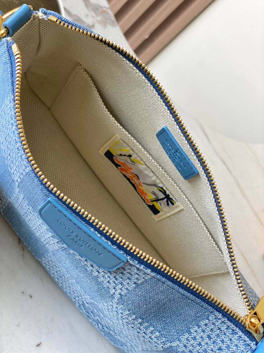 Louis Vuitton Speedy M00204 Denim E774