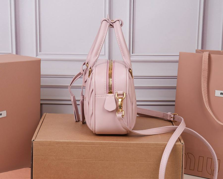 Miu Miu Arcadie Matelasse Small 5BB123 6C6D 19 x 13 x 6