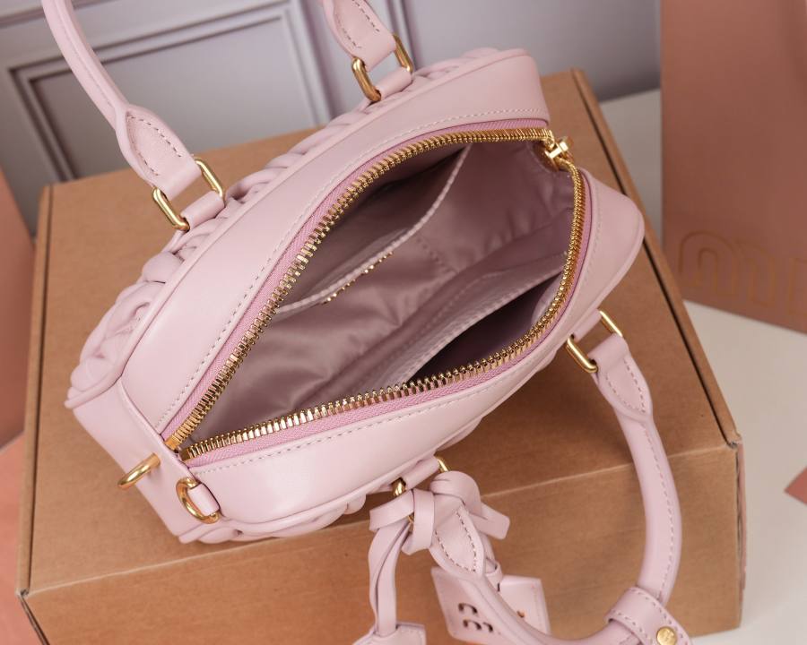 Miu Miu Arcadie Matelasse Small 5BB123 6C6D 19 x 13 x 6