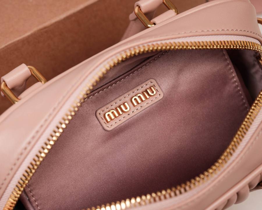 Miu Miu Arcadie Matelasse Small 5BB123 7E42 19 x 13 x 6