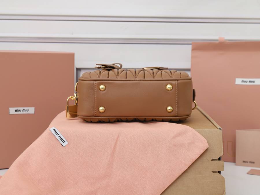 Miu Miu Arcadie Matelasse Small 5BB123 894B 19 x 13 x 6