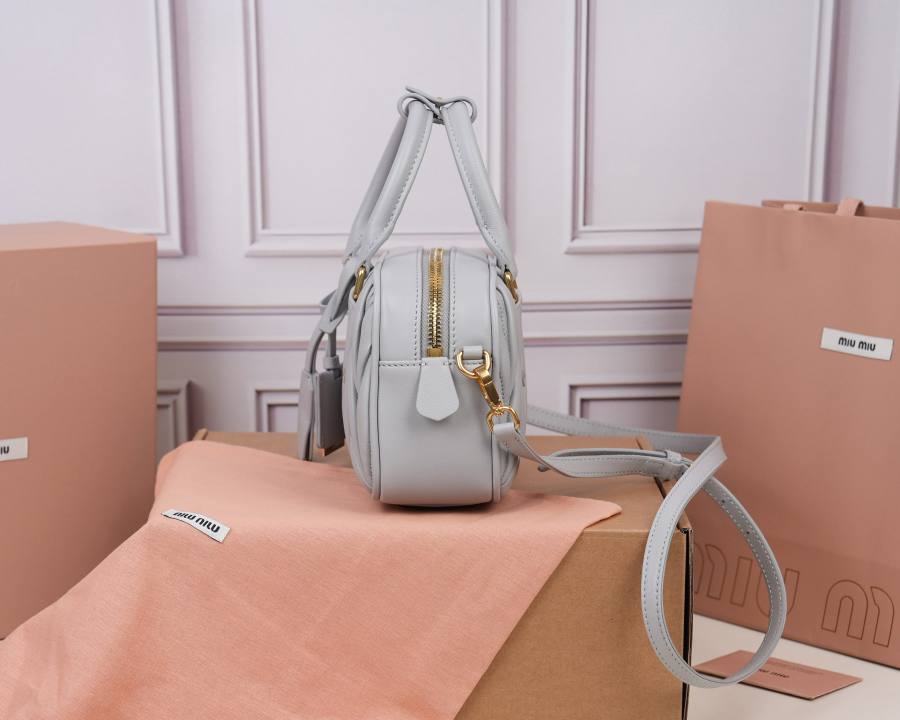 Miu Miu Arcadie Matelasse Small 5BB123 E698 19 x 13 x 6