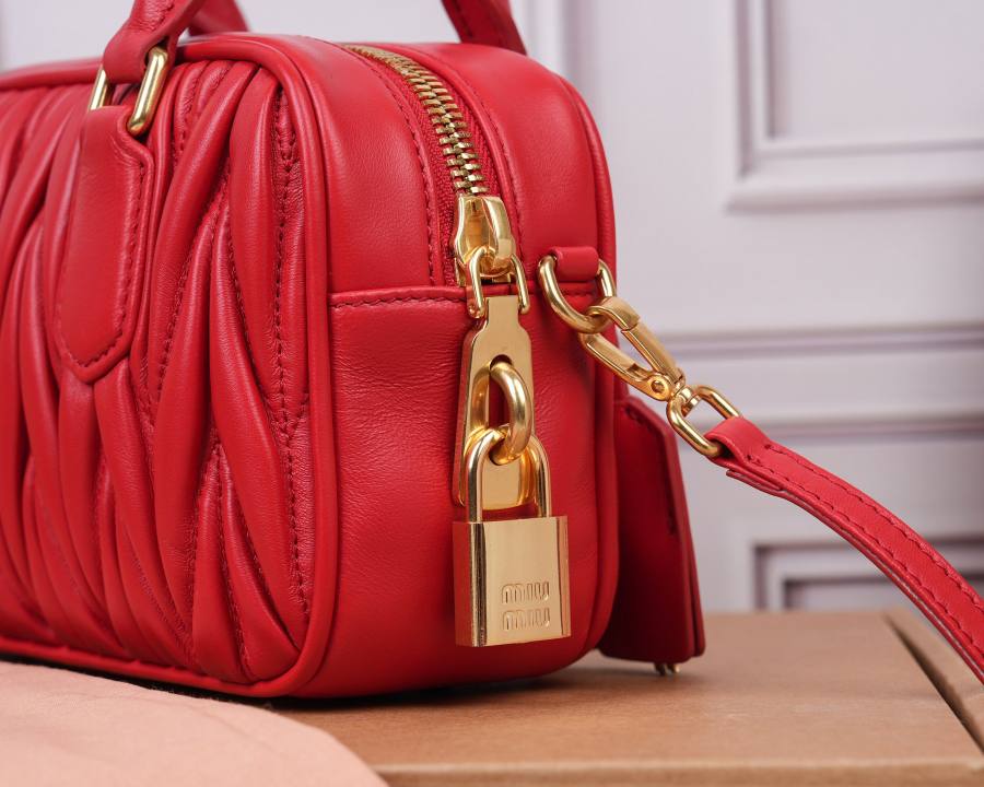 Miu Miu Arcadie Matelasse Small 5BB123 E726 19 x 13 x 6