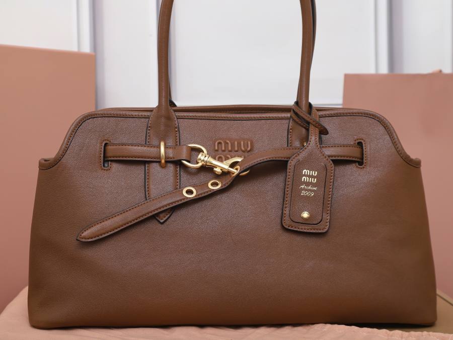 Miu Miu Aventure Canvas Tote 5BG310 0EB6 40 x 30 x 13