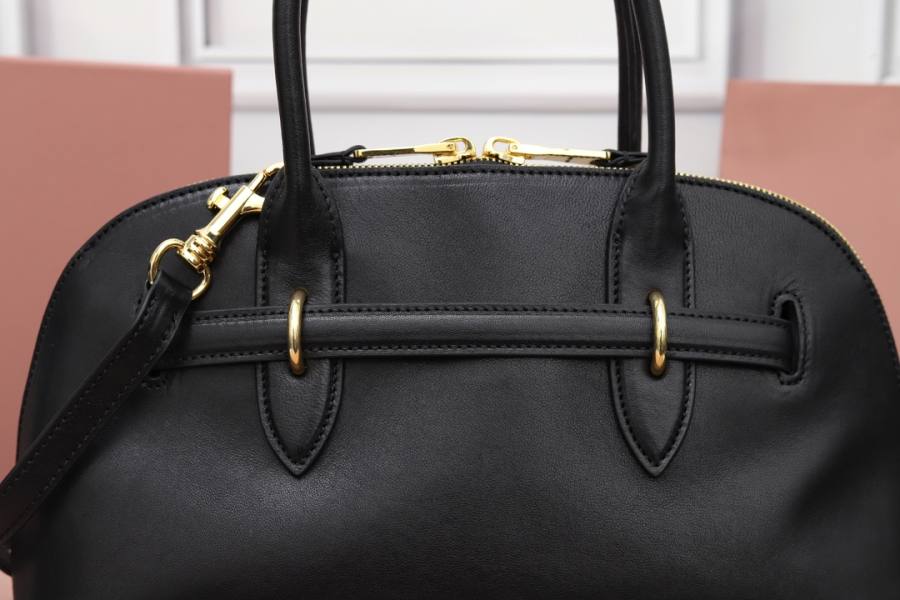 Miu Miu Aventure Nappa Bowling Bag 5BB168 29C7 33 x 18 x 5