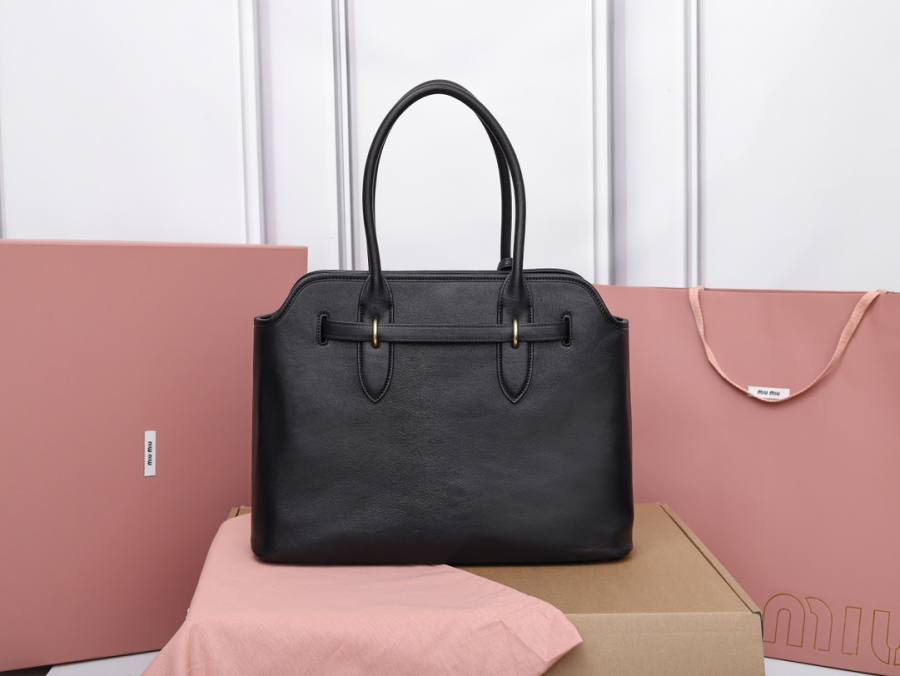 Miu Miu Aventure Nappa Medium Tote 5BG291 C878 40 x 30 x 13
