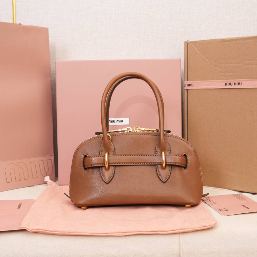 Miu Miu Aventure Nappa Mini Shell Bag 5BP140 A28B 19 x 13 x 6