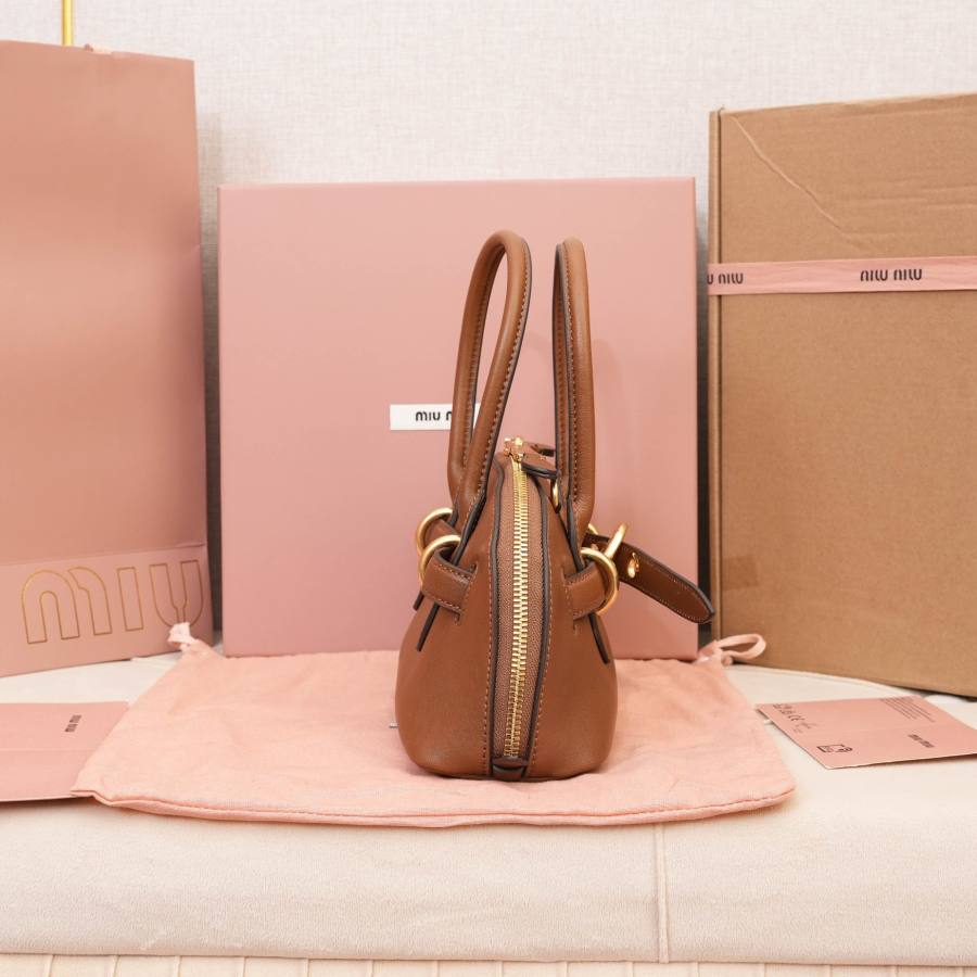 Miu Miu Aventure Nappa Mini Shell Bag 5BP140 A28B 19 x 13 x 6