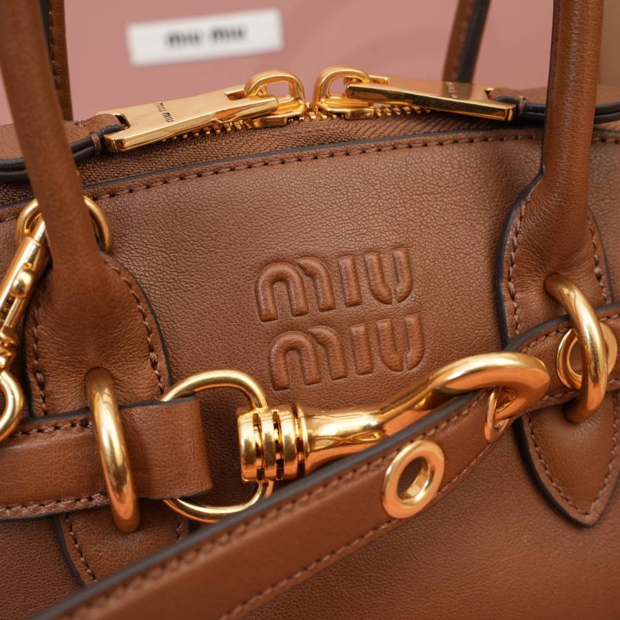 Miu Miu Aventure Nappa Mini Shell Bag 5BP140 A28B 19 x 13 x 6