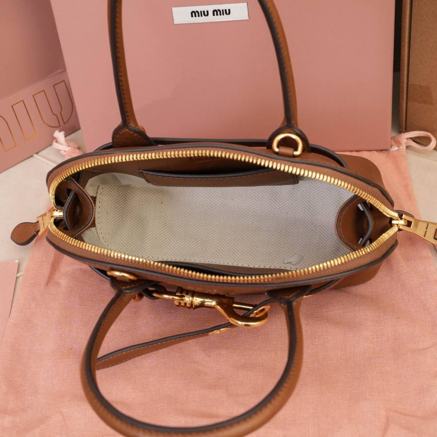 Miu Miu Aventure Nappa Mini Shell Bag 5BP140 A28B 19 x 13 x 6