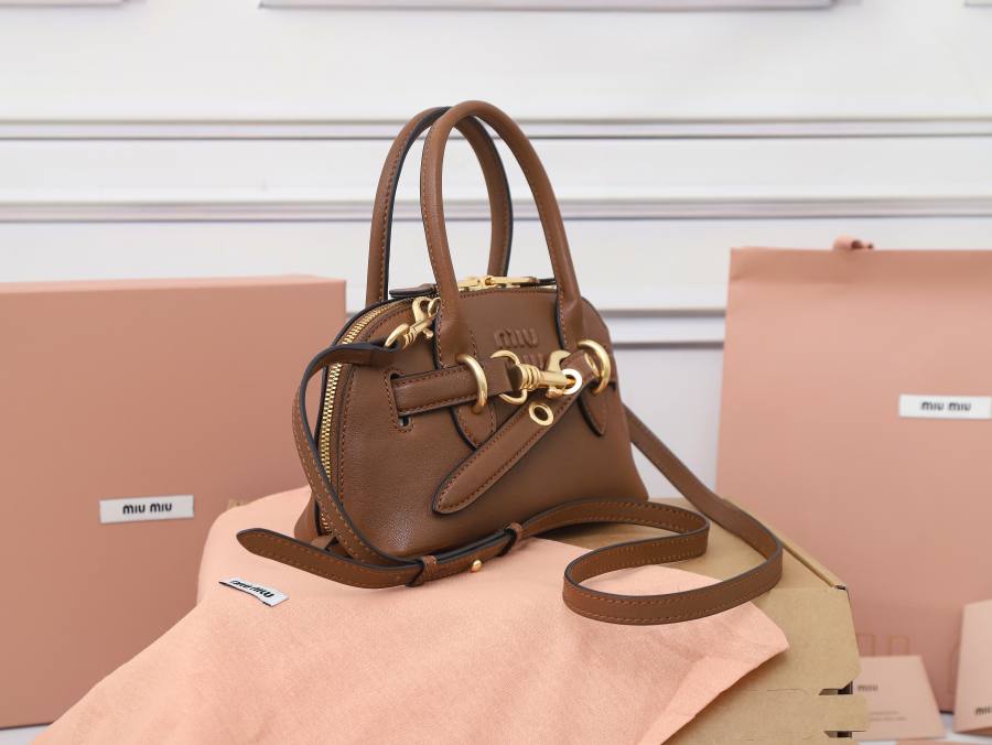 Miu Miu Aventure Nappa Mini Shell Bag 5BP190 F3CB 19 x 13 x 6