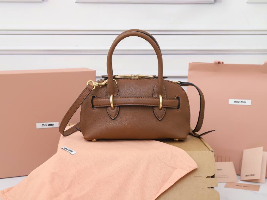 Miu Miu Aventure Nappa Mini Shell Bag 5BP190 F3CB 19 x 13 x 6