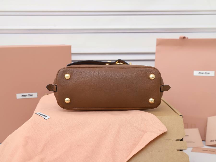 Miu Miu Aventure Nappa Mini Shell Bag 5BP190 F3CB 19 x 13 x 6