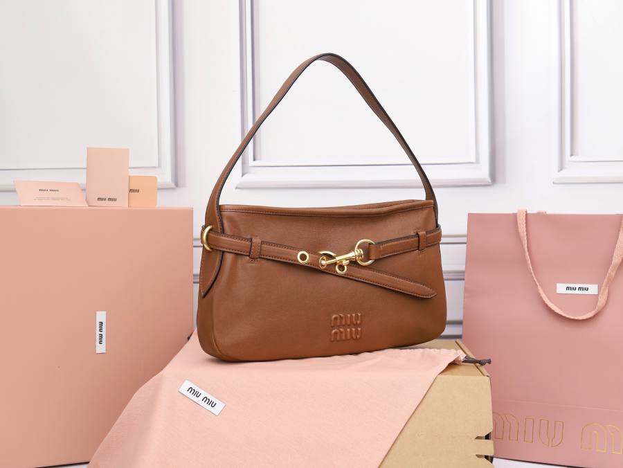 Miu Miu Aventure Underarm Bag 5BC182 3DBD 33 x 18 x 5