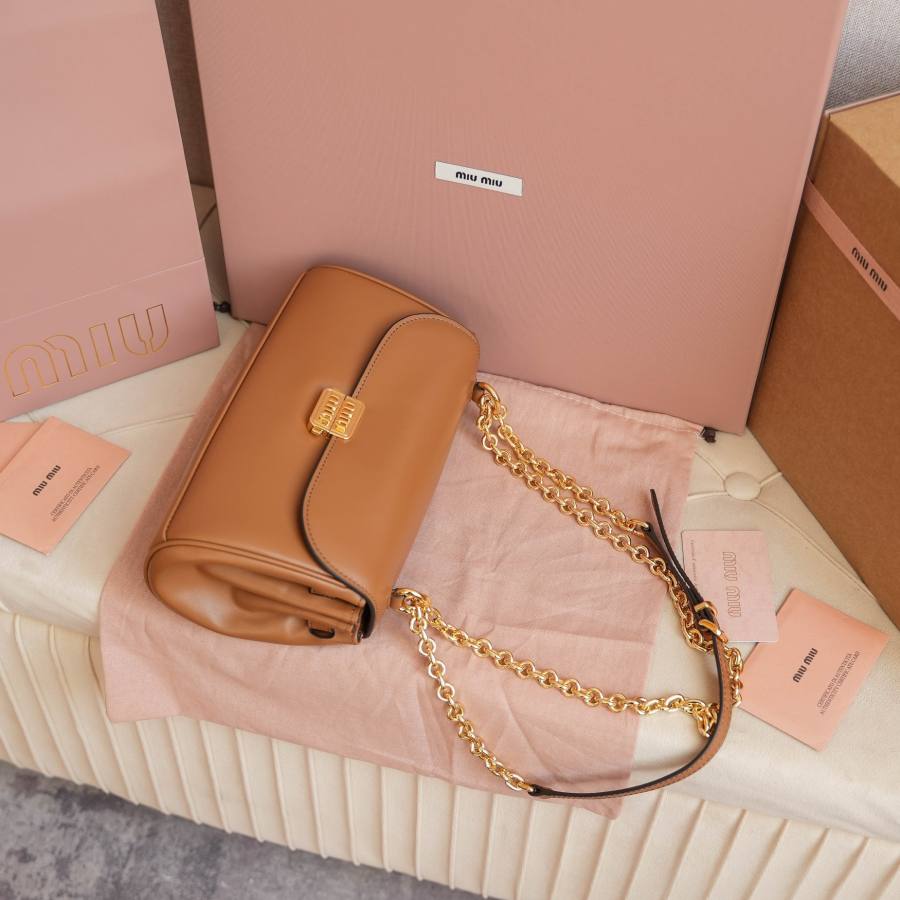 Miu Miu Baguette Shoulder Bag 5BD266 4856 24 x 14 x 6