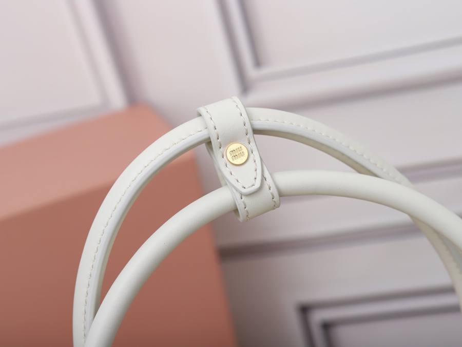 Miu Miu Beau Medium Top Handle 5BB172 FCEF 30 x 17 x 8.5