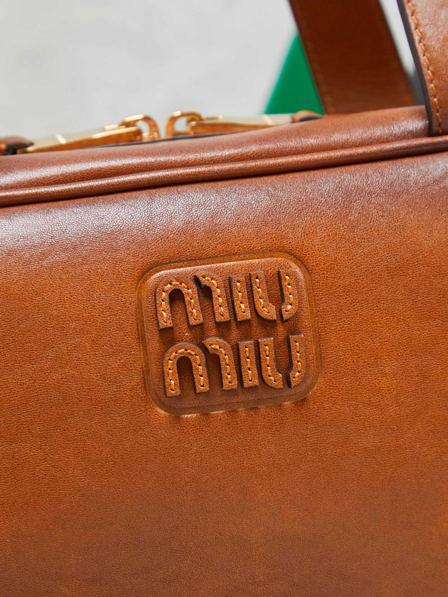 Miu Miu Bowling Underarm Bag 5BB182 08E2 22 x 12 x 8