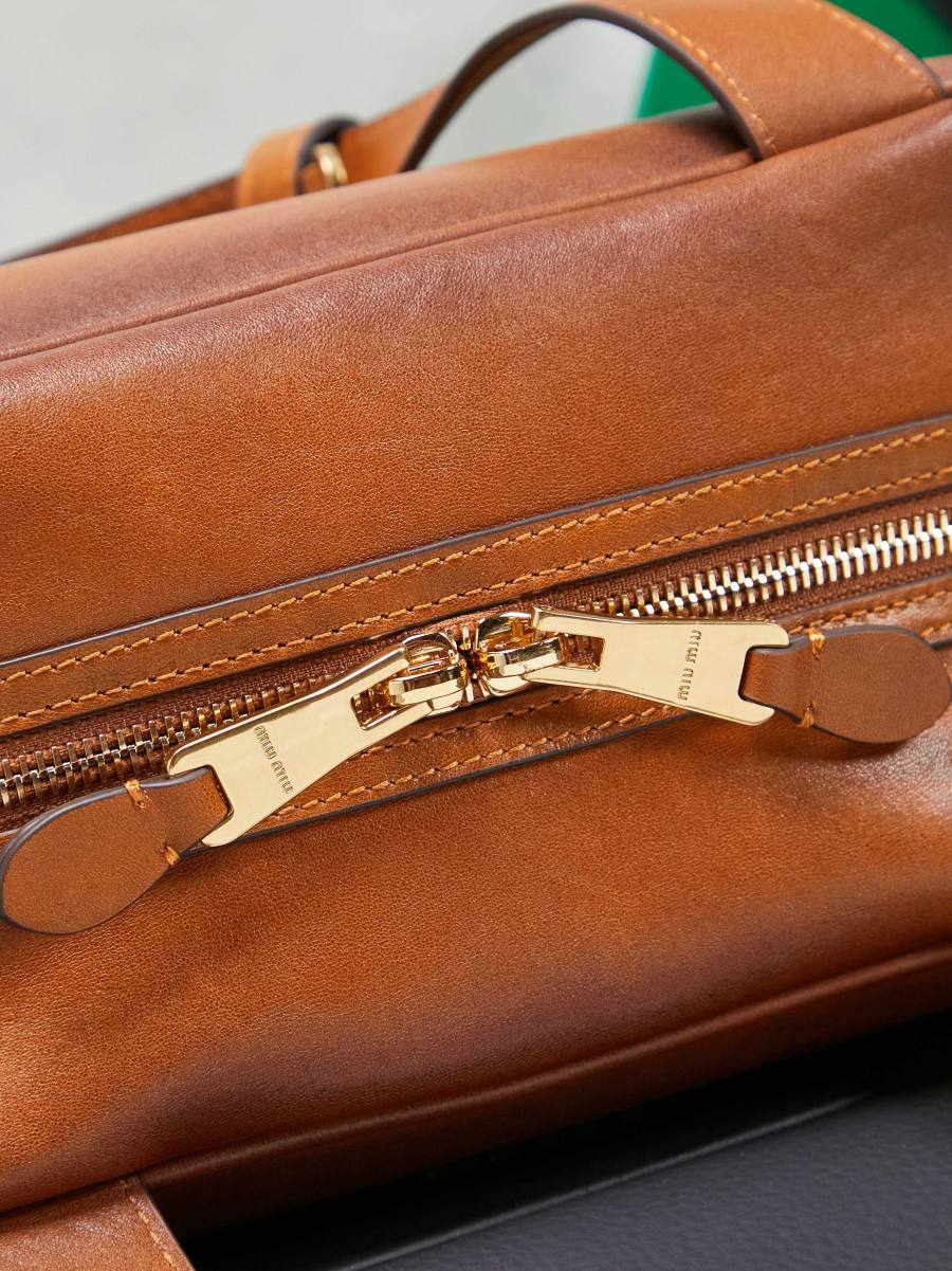Miu Miu Bowling Underarm Bag 5BB182 08E2 22 x 12 x 8