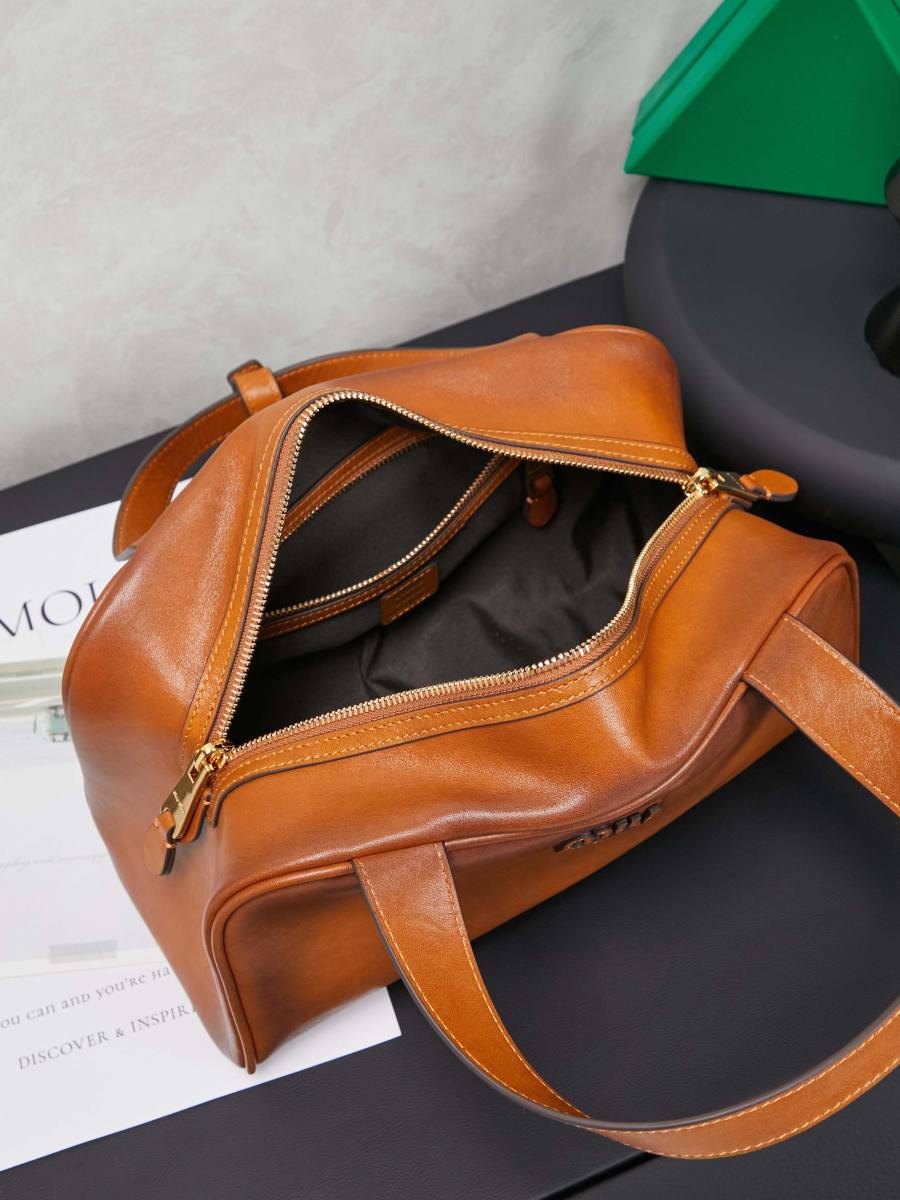 Miu Miu Bowling Underarm Bag 5BB182 08E2 22 x 12 x 8