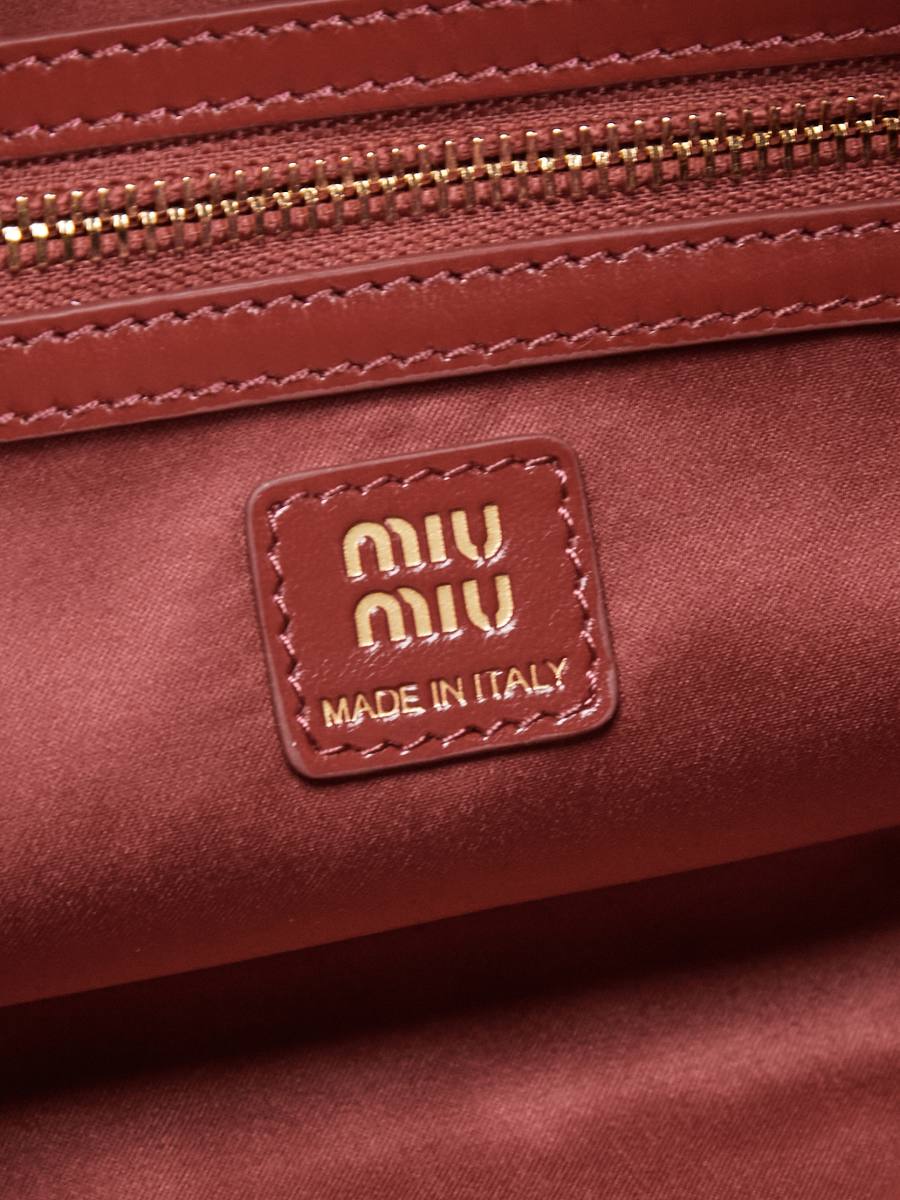 Miu Miu Bowling Underarm Bag 5BB182 CE47 22 x 12 x 8