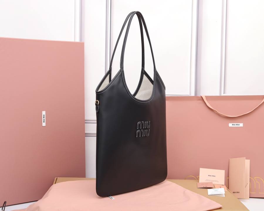Miu Miu Ivy Tote Hobo Tote 5BG231 8B85 40 x 35 x 12