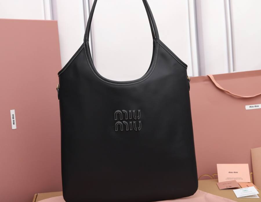 Miu Miu Ivy Tote Hobo Tote 5BG231 8B85 40 x 35 x 12