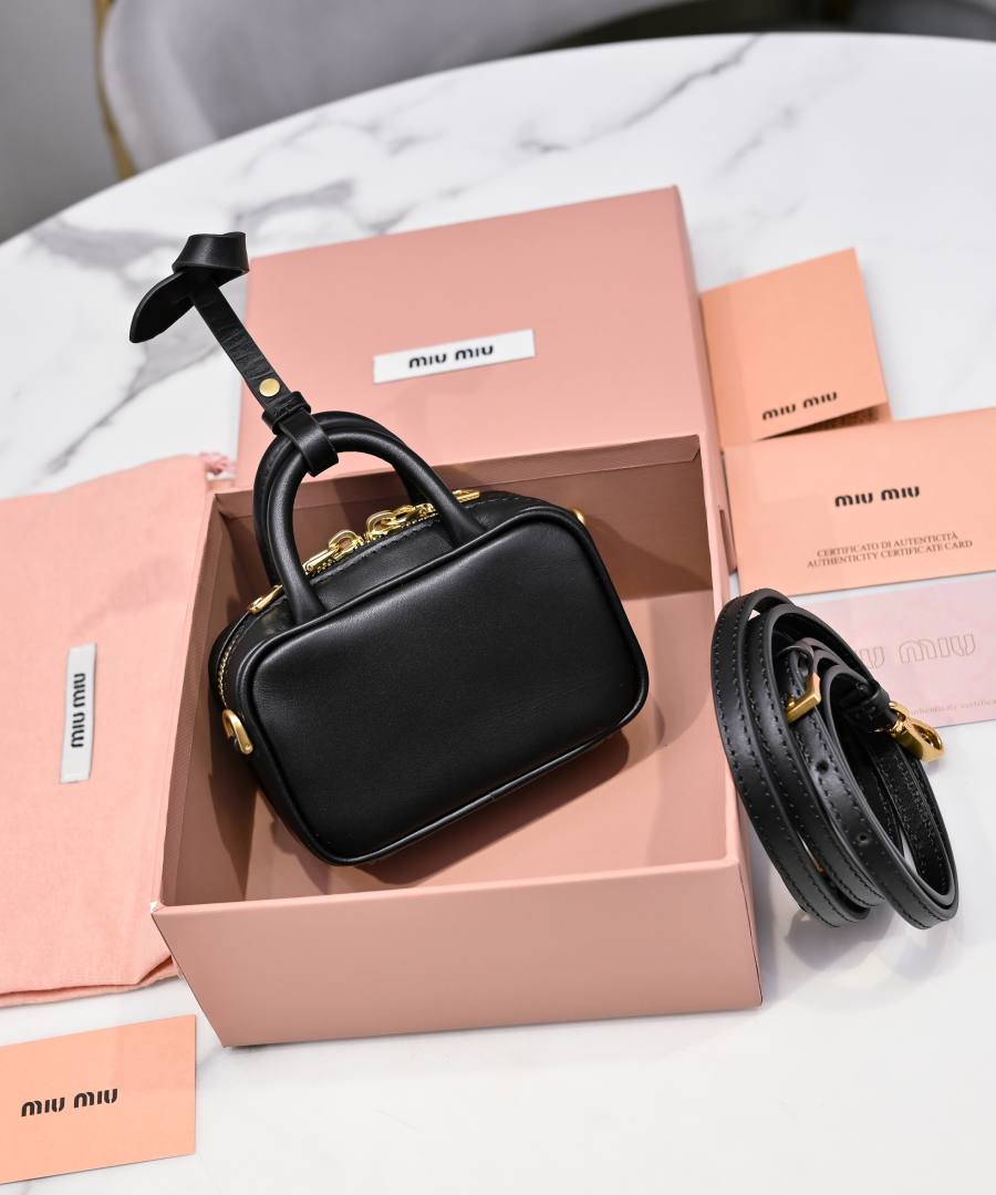 Miu Miu Mini Document Charm Pouch 5NR020 336A 12 x 8 x 3