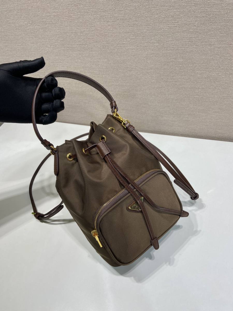 RP 2296000 Prada Duet Jacquard Bucket Nylon 1BH038 0B91