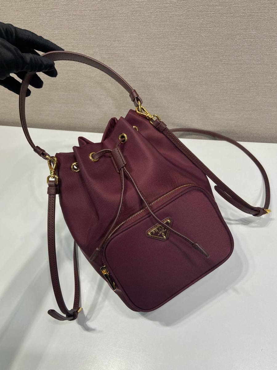 RP 2296000 Prada Duet Jacquard Bucket Nylon 1BH038 E844